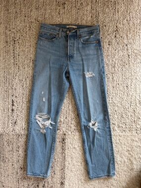 Levi's Light Blue Wedgie Straight Leg Jeans